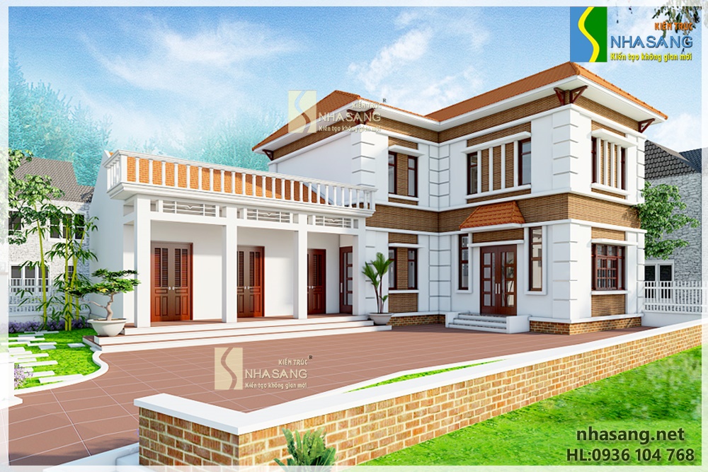 MẪU THIẾT KẾ NHÀ 2 TẦNG ĐẸP HÌNH CHỮ L